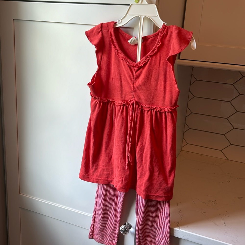 Girls Dress + Leggings Set size 6 matching set